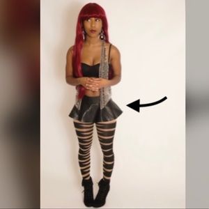 Zara Faux Leather Belt Skirt